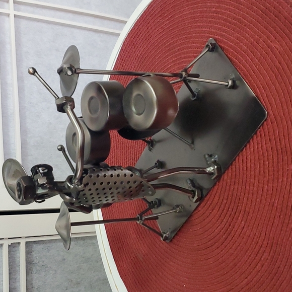 Vintage Hinz & Kunst Metal Drummer Figurine made in Germany - Picture 3 of 6